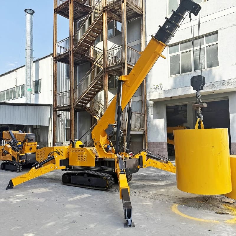 Mini Electric Telescopic Hoist Spider Cranes Small Spider Crane Boom Lift Crawler 3 Ton Spider Crane