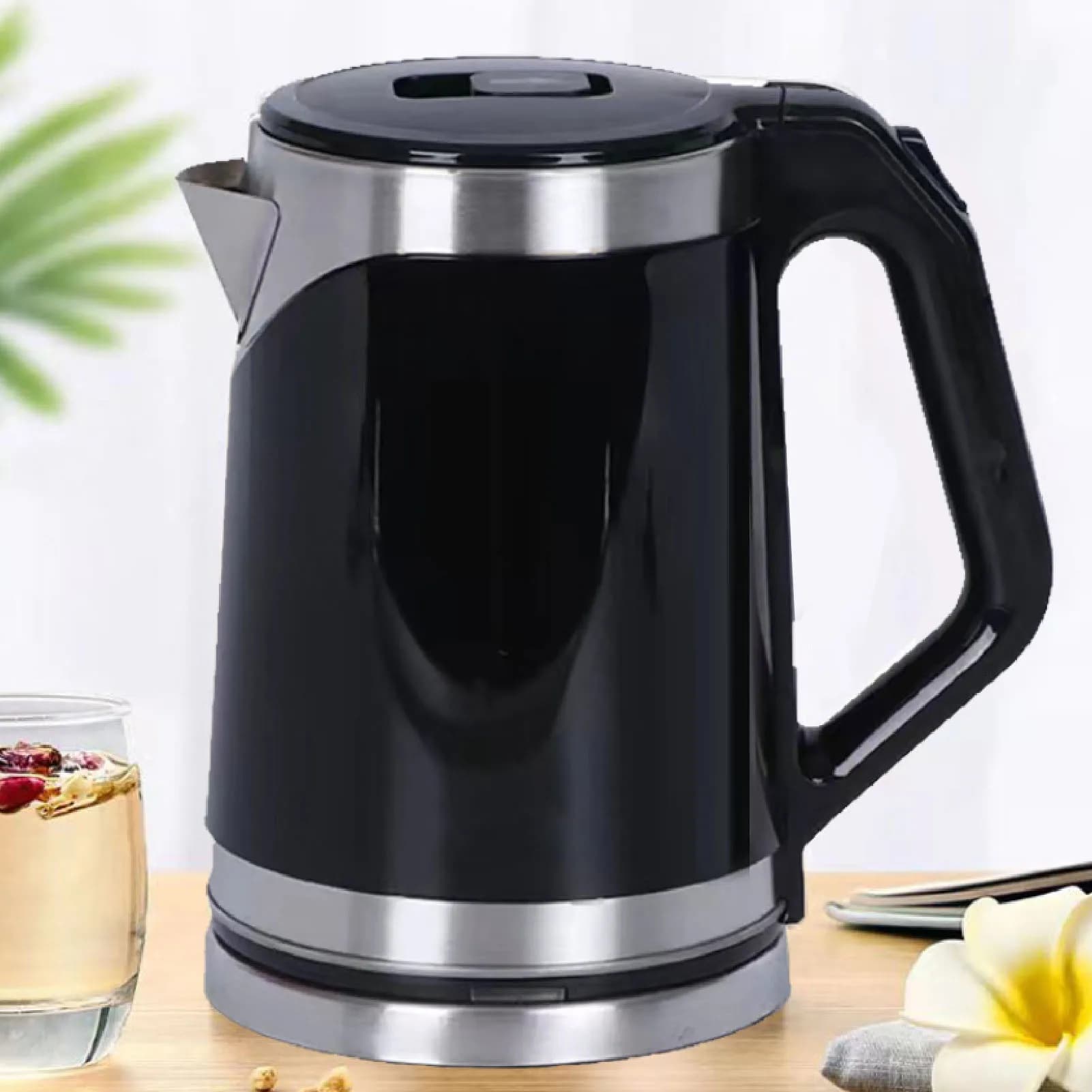 Electric kettle 110V 2L Double wall 1000W Automatic shutdown Stainless steel electric kettle Hot water boiler