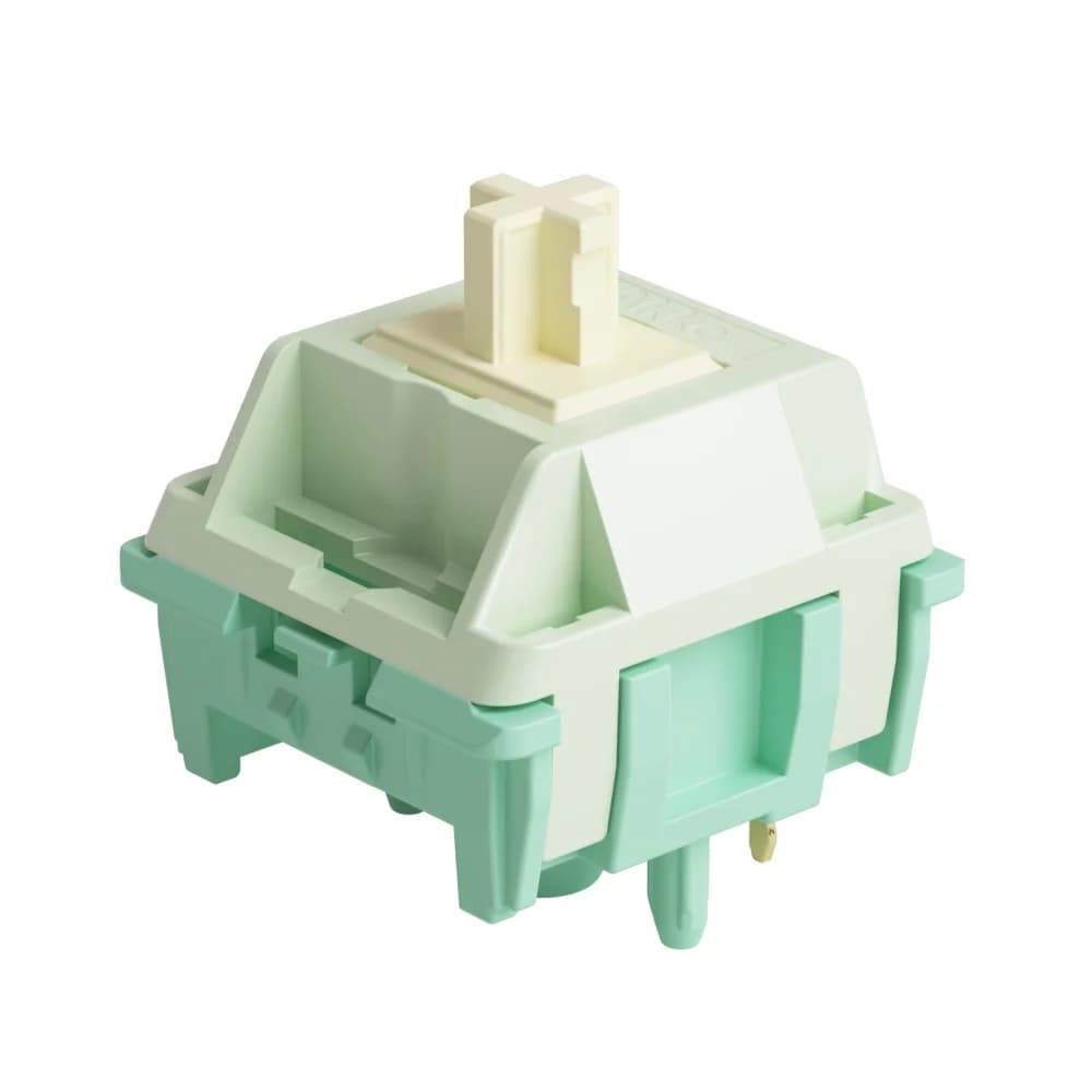 Akko Cilantro Switch 5 pin 36gf Deep Clack Interruttore tattile Lubrificato in fabbrica Compatibile con tastiera meccanica Cherry MX (45 pezzi)