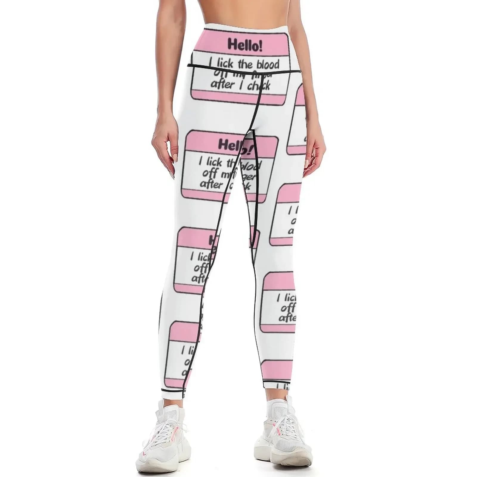Diabetes Nametag - Leggings Rosa da Donna, Abbigliamento Sportivo Femminile per Palestra 2025, Sport per Jogger, Leggings da Donna