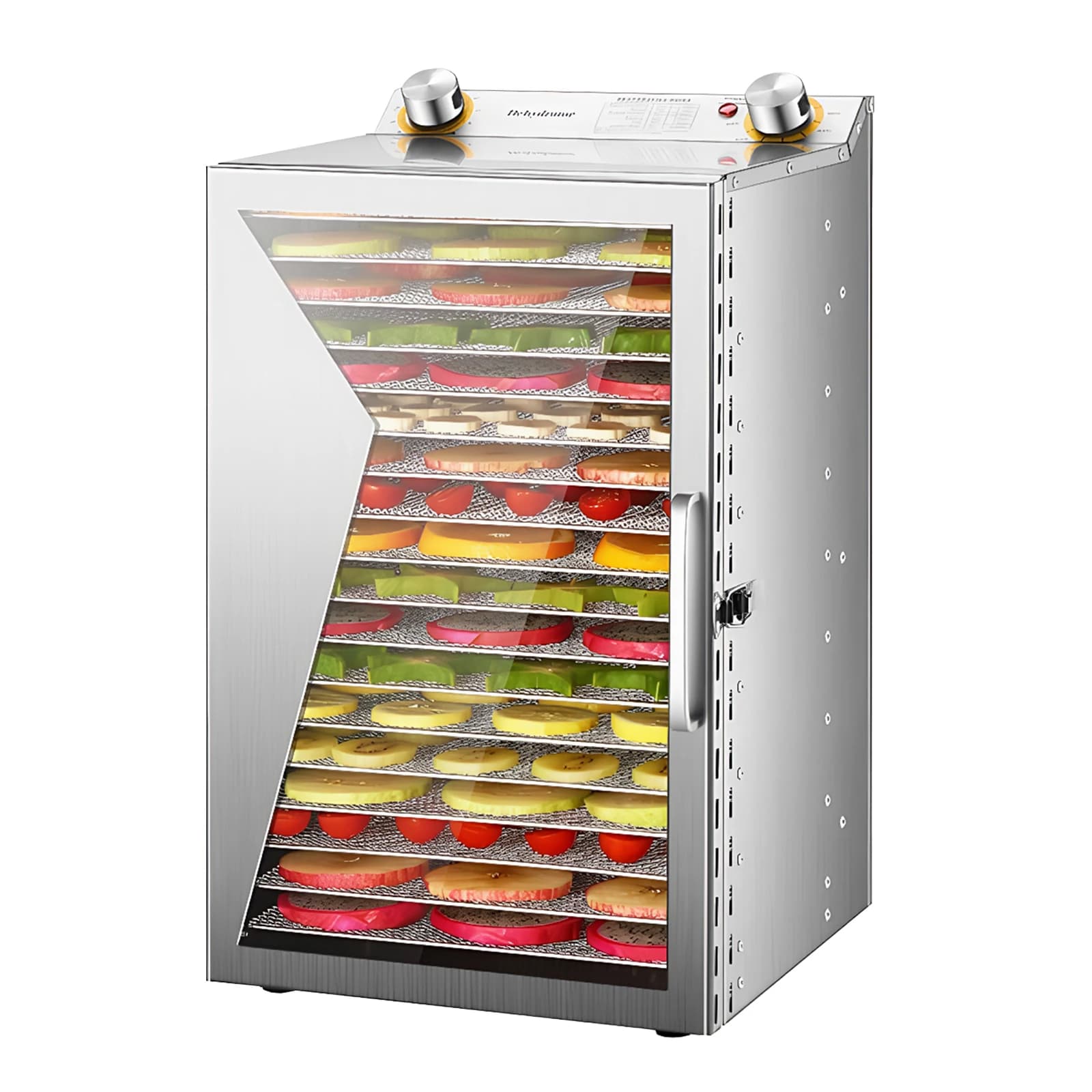 18 Layers Stainless Steel Food Dehydrator Safety Beef Jerky Dryer Large Capacity Fruit Mushrooms Dried Machine for Pet Food