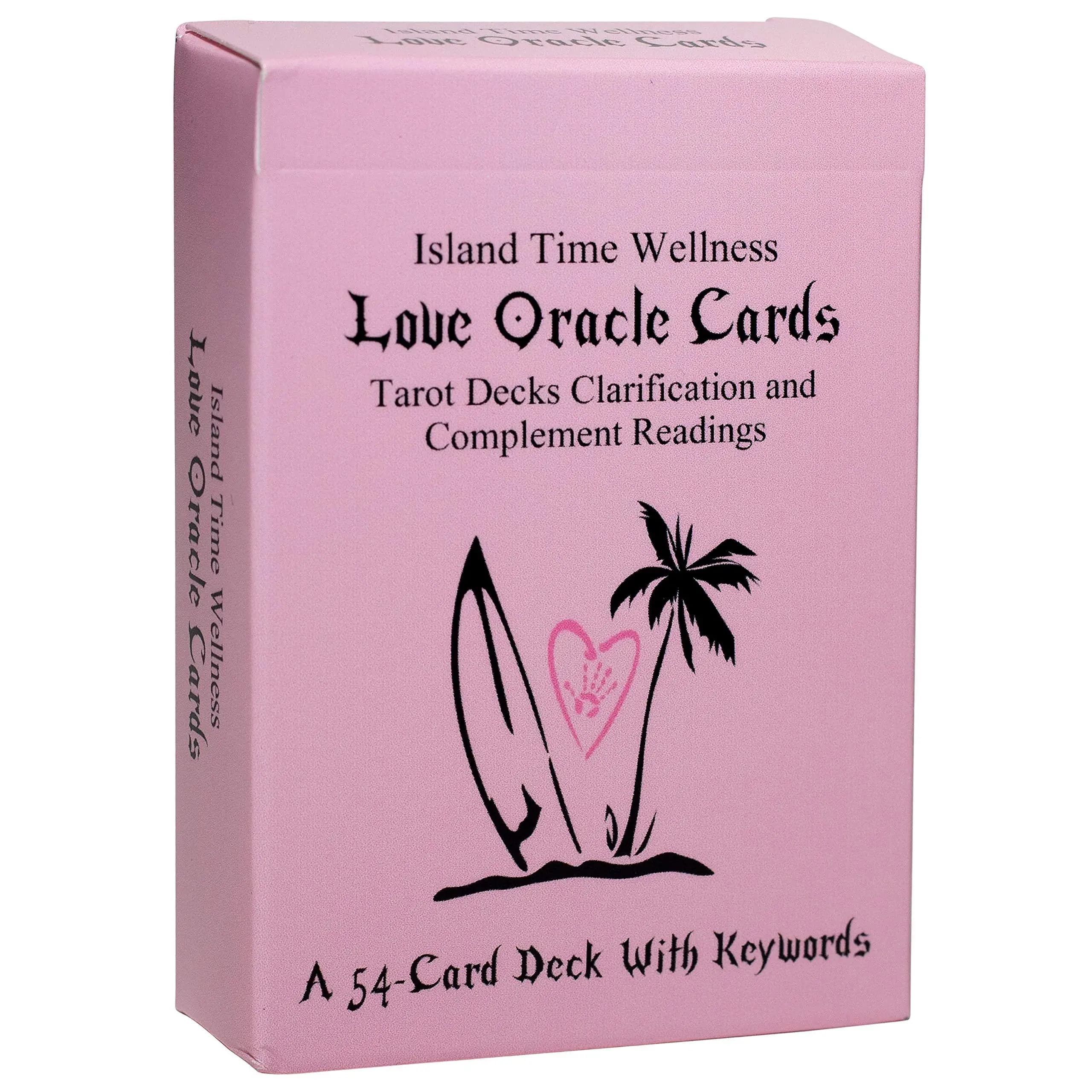 Island Time Wellness Love Oracle Cards mazzi di tarocchi chiarificazione e lettura di integratori un mazzo di 54 carte con parole chiave