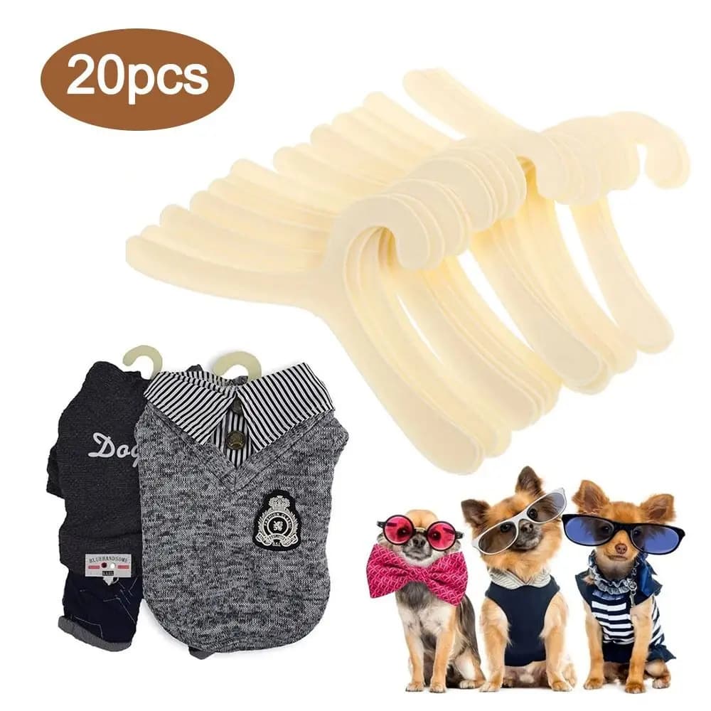 20 Pezzi Mini Appendiabiti in Plastica Salvaspazio per Bambini e Cani