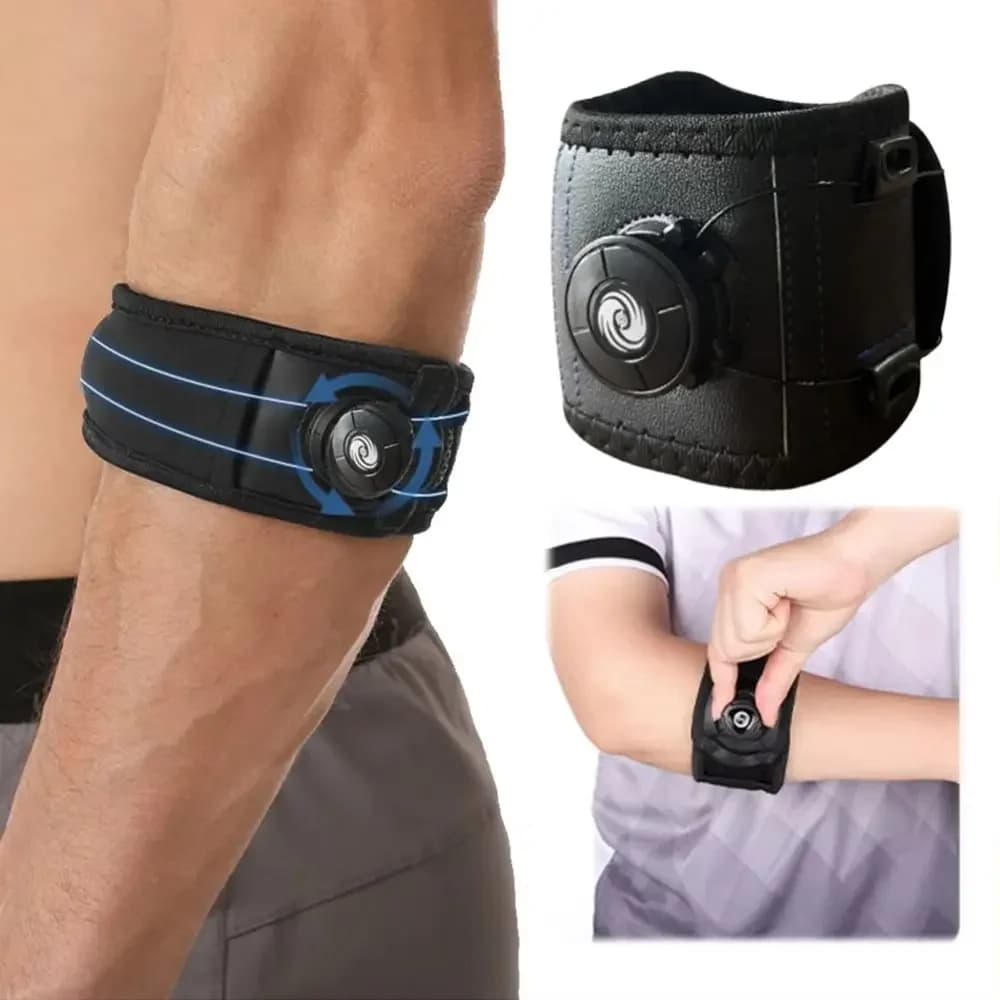 Protezione del gomito con manopola di pressione regolabile, basket, protezione del braccio da badminton, tennis, copertura speciale di protezione delle articolazioni per lo sport e l'abbinamento