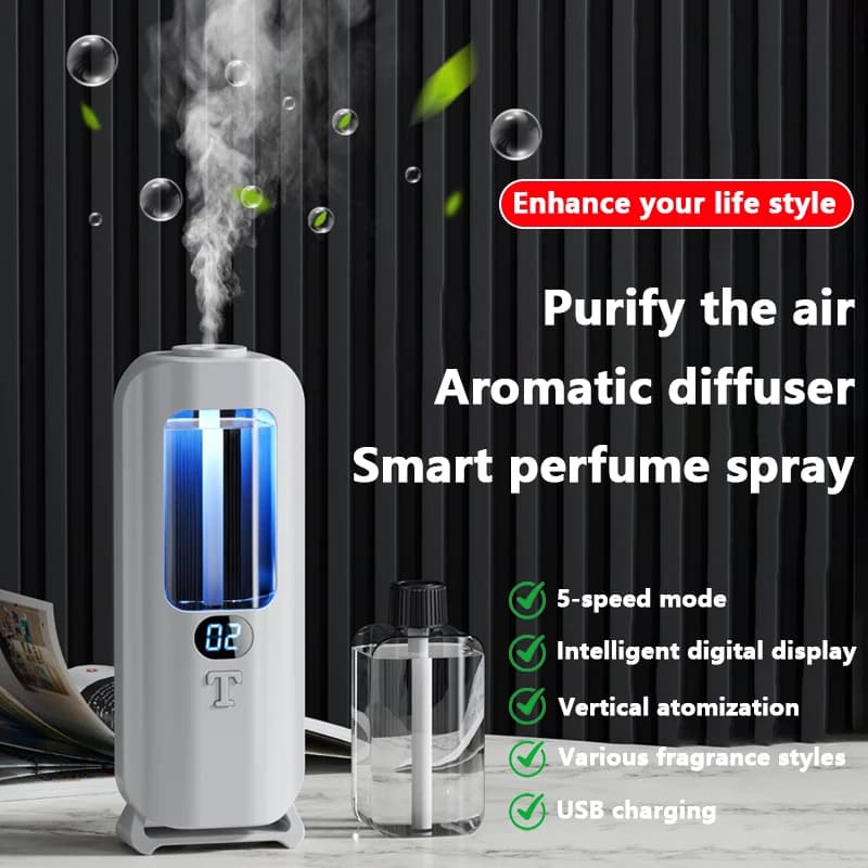 Mini macchina per aromaterapia Spray Purificazione dell'aria Room Office Diffusore di oli essenziali intelligente Macchina per aromaterapia automatica USB