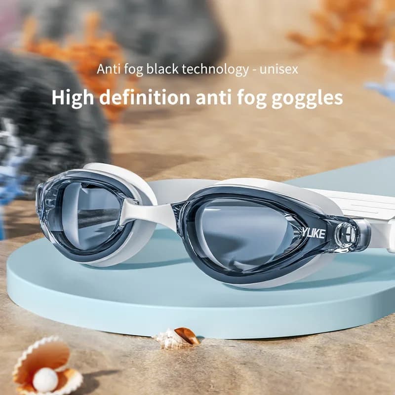 1pc Unisex Swimwear Anti-fog Waterproof UV Protection Adults Children Swimming Occhialini Boys Girls Pool Beach
