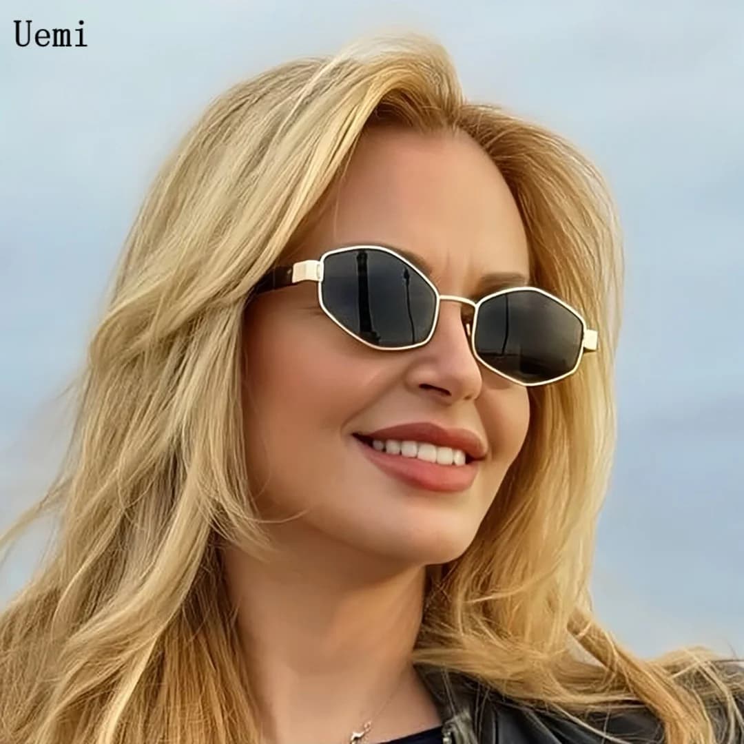 Occhiali da Sole Vintage di Design per Donne e Uomini, Occhiali da Sole di Lusso alla Moda, Occhiali Trendy con Protezione UV400