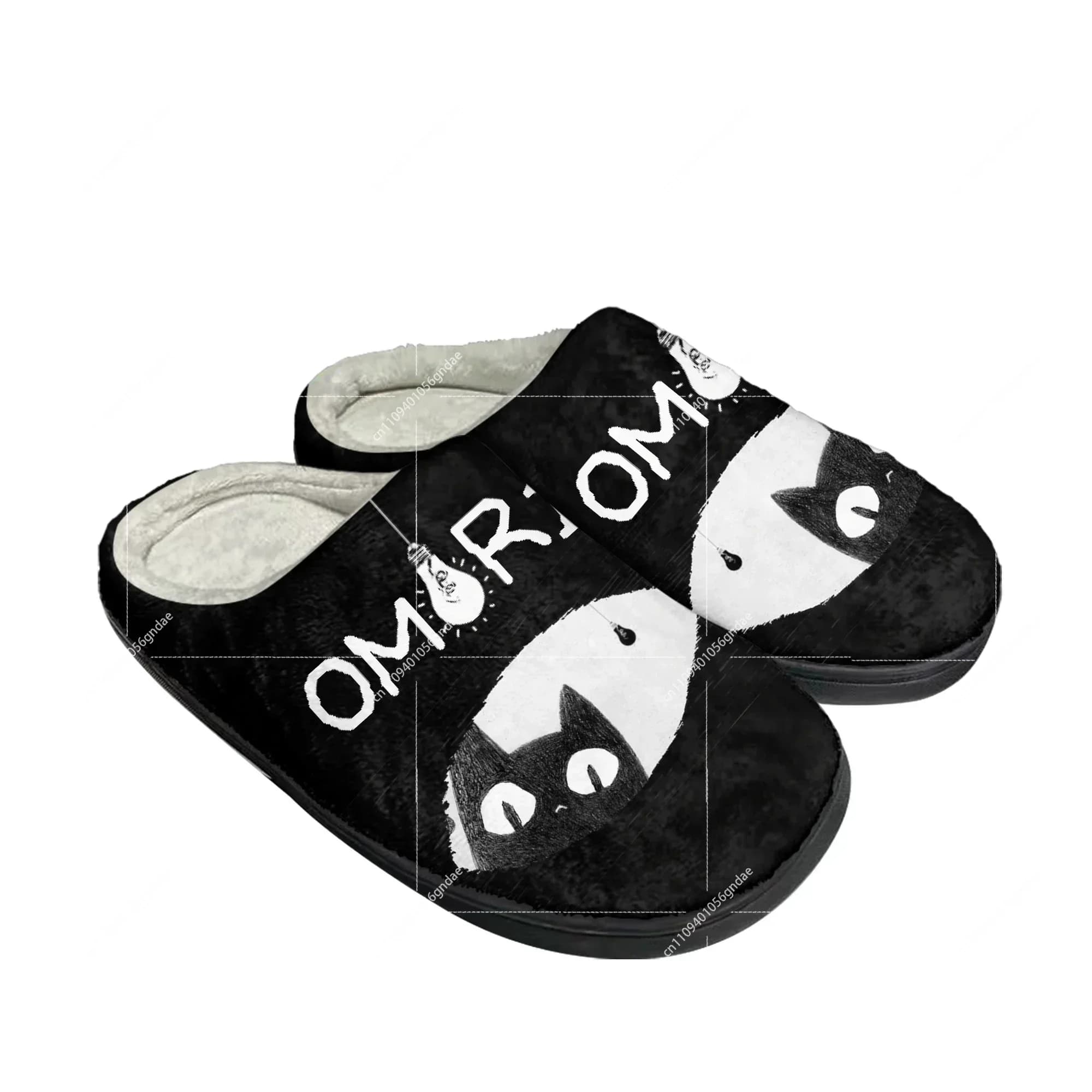 Pantofole in cotone Omori Home, modello cartone animato, da uomo, da donna, per adolescenti, alla moda, in peluche, per camera da letto, casual, calde, su misura