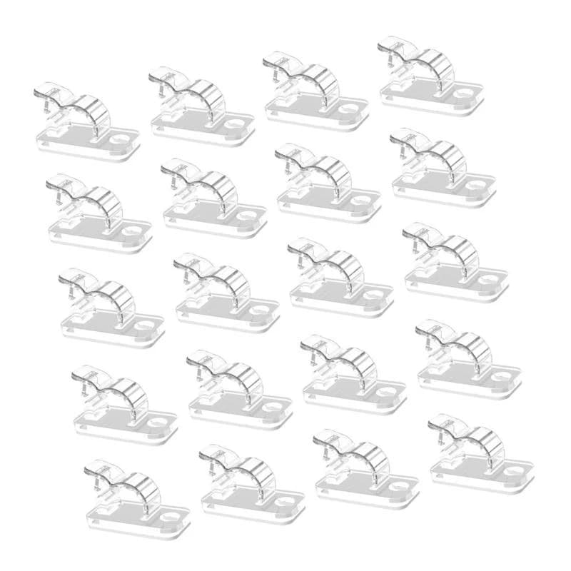 Pacchetto 20 clip per cavi Design autodesivo per gestione dei fili HassleFree a case o lavorare con slot cavo largo 8