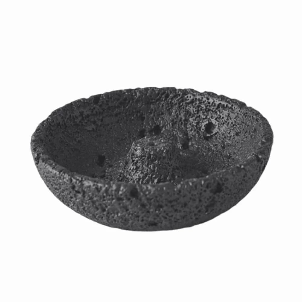 Bruciatore di Incenso in Cemento con Texture di Calcestruzzo, Supporto per Aromaterapia Decorativo Stile Planetario, Raccogli-Cenere per Bastoncini