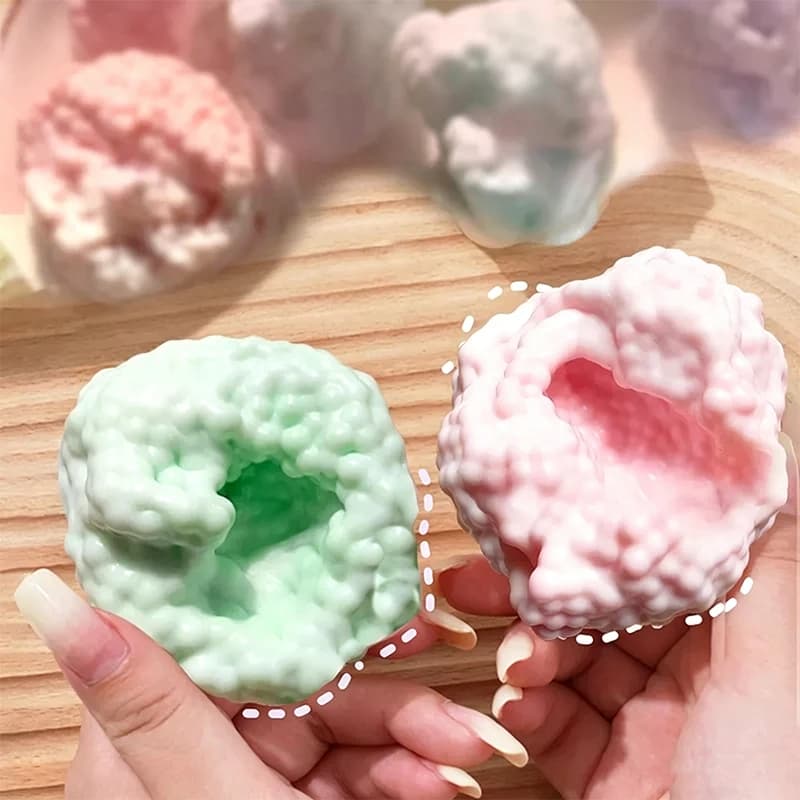 Simpatica Palla Antistress Squeezable a Forma di Aspirapolvere, Giocattolo da Scrivania Rumoroso per il Sollievo dallo Stress, Giocattolo Sensoriale ASMR Anti-stress Fidget Toy