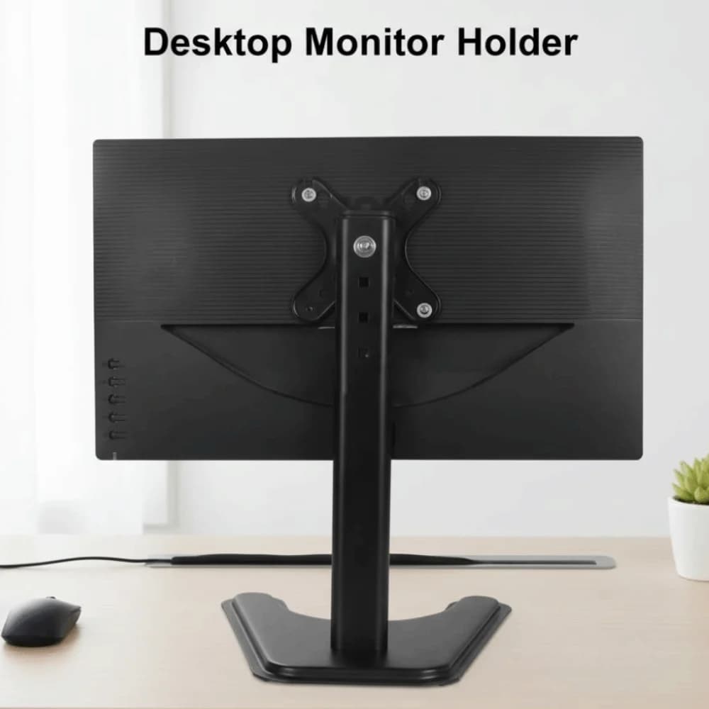 Adjustable Desktop Monitor Holder 14-32 Inches Large Base Computer Monitor Stand Portable Increase Height