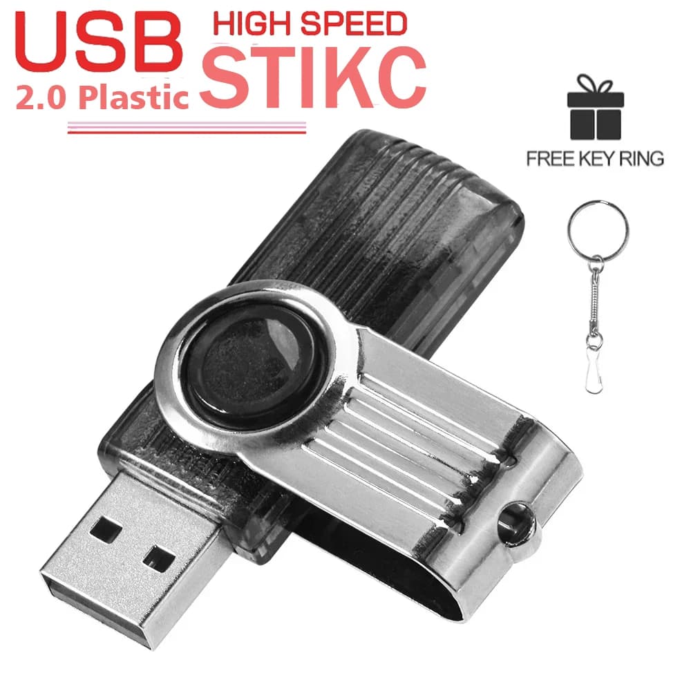 JASTER Black Plastic Pen Drive 16GB High Speed Capacity U Disk 8GB White 4GB USB Flash Drive 64GB Waterproof Memory Stick 32GB