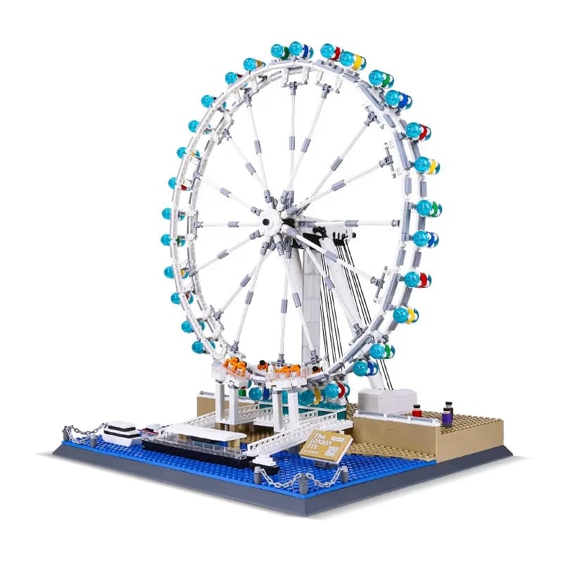 Set di Costruzioni Creativo London Eye da 1528 Pezzi, Kit Educativo MOC con Piccole Particelle, Regalo per Bambini