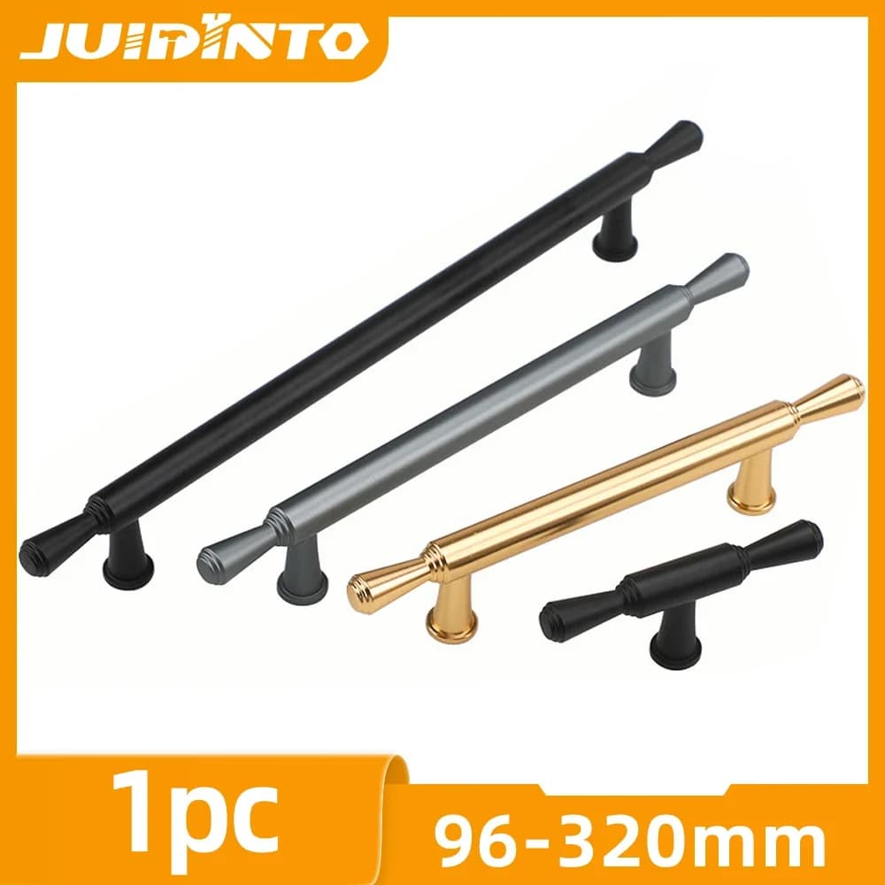 JUIDINTO 96-320mm maniglia del cassetto dell'armadio maniglia del cassetto della cucina estesa scarpe maniglia della porta dell'armadio maniglie per mobili in alluminio