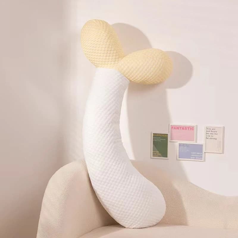 Cuscino per Adulti, Decorazione per la Casa, Supporto Lombare in Tessuto, Cuscino Lungo a Forma di Germoglio
