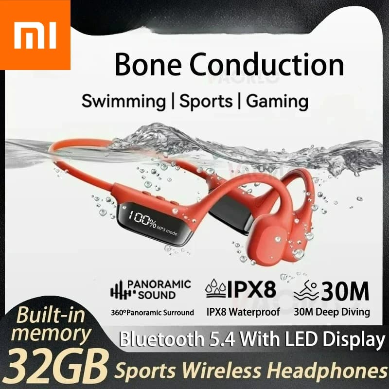 Xiaomi IPX8 Ossea Xiaomi IPX8 Waterproof Bluetooth 5.4 for Swimming and Diving, MP3 Player, Active Sports and Cycling