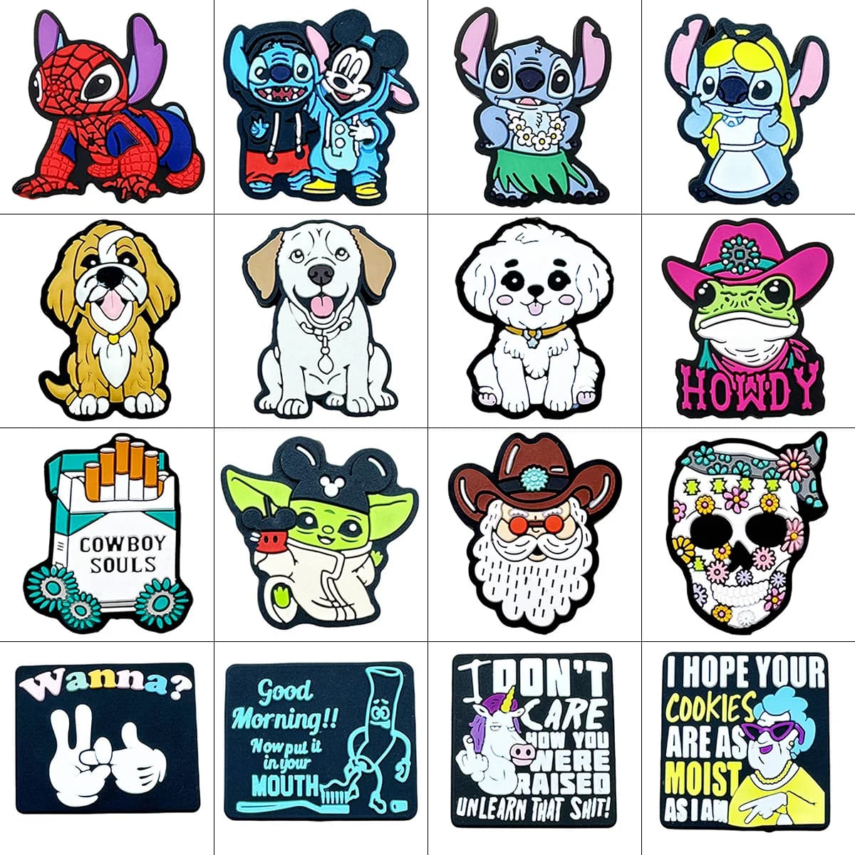 Perline in Silicone 10 Pezzi, Perline Cartoon per Bambini, Accessori per Gioielli Fai-da-Te, Catena per Ciuccio, Regali Kawaii all'Ingrosso