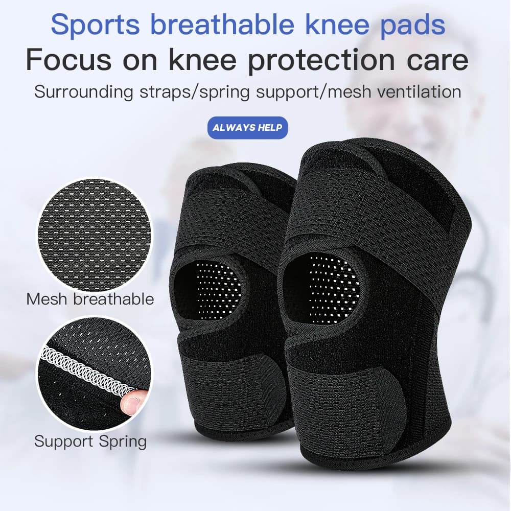 Ginocchiera Sportiva Elastica Pressurizzata, Supporto per Ginocchio, Protezione Articolare, Attrezzatura Fitness, Recupero da Infortuni, Supporto Antiscivolo