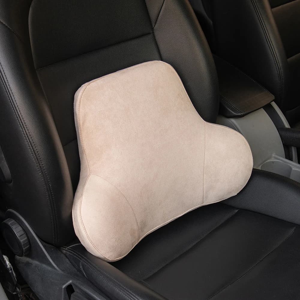 Forbell Cuscino di supporto lombare in memory foam ultra morbido per seggiolino auto, cuscino per la schiena comfort simile alla nuvola per alleviare il dolore alla schiena