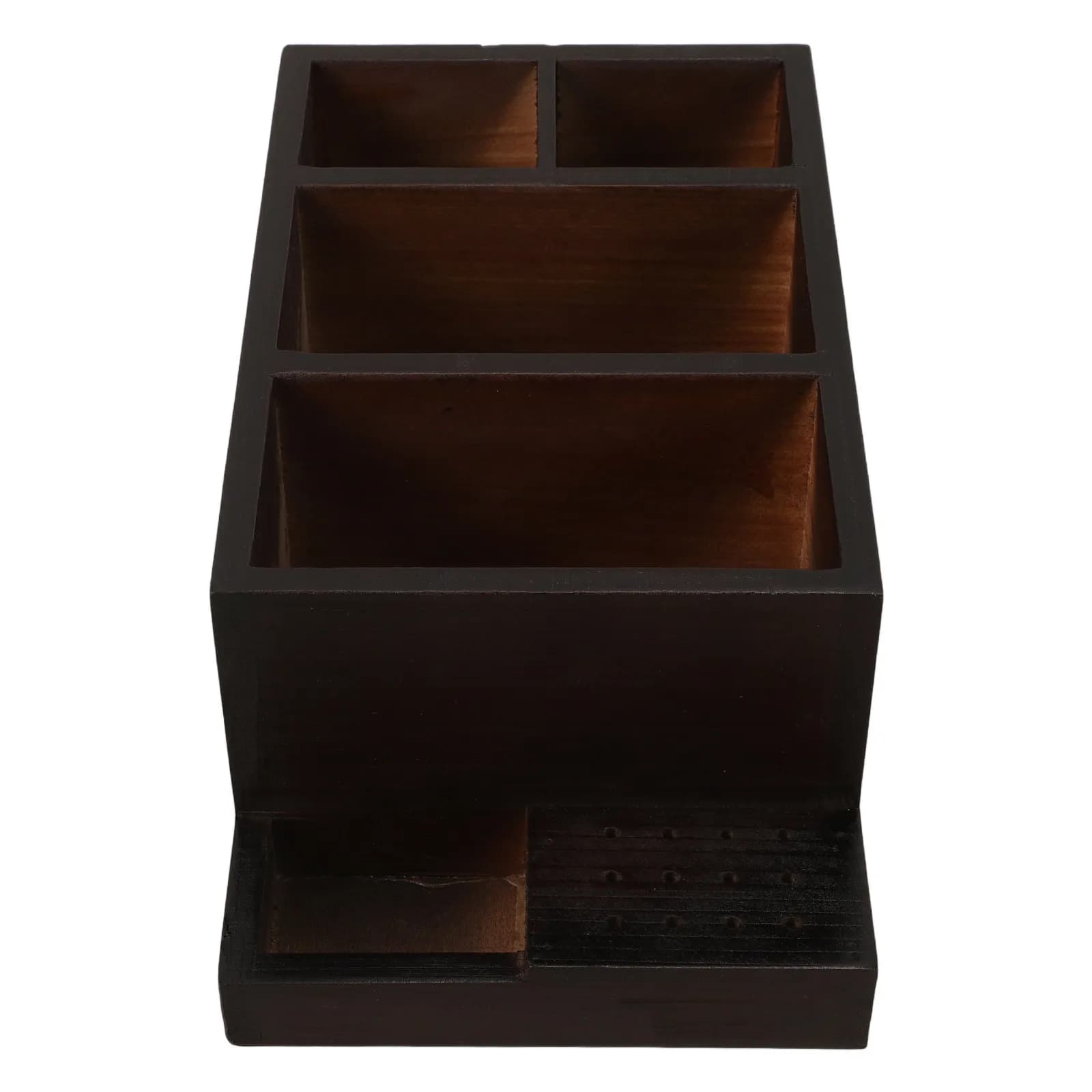 Scatola Organizer in Legno Robusto per Punte da Trapano per Unghie, Espositore per Manicure, Strumento per Pratica di Nail Art Fai-da-Te per Casa e Salone