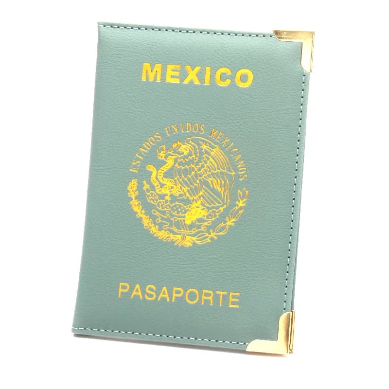 Porta passaporto Messico, custodia a portafoglio con slot per carte, accessori da viaggio per donna e uomo