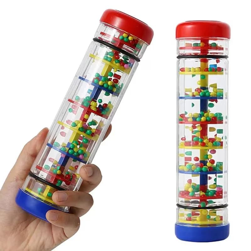 Giocattoli per bambini da 1 a 2 anni Bastone da pioggia musicale Massaggiagengive per bambini Giocattoli per neonati Accessori Martello sensoriale morbido Gioco per bambini 6 12 mesi