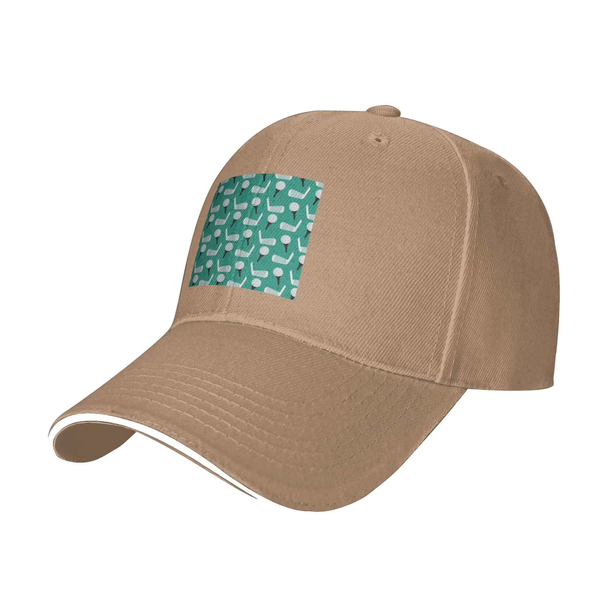 Golf Ball Pattern Cap Casual Baseball Caps Adjustable Hat Hip Hop Summer Unisex Baseball Hats Customizable