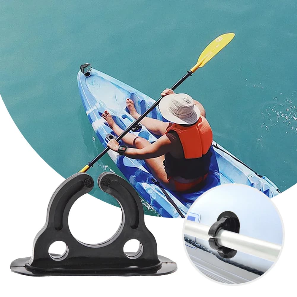 Set di 4 Supporti per Pagaie in Plastica e Gomma, Clip Porta-Pagaie per Kayak, Canoe, Barche a Remi e Gommoni