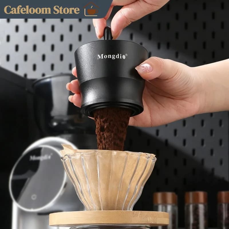 Mongdio Coffee Dosing Cup Aluminum Alloy Espresso Pour Over Dosing Funnel Espresso Machine Accessories Home Coffee Brewing