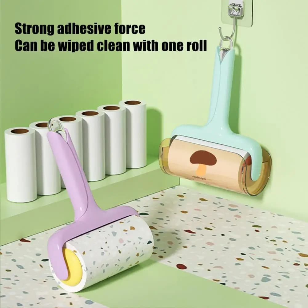 Rullo Adesivo Super Forte per Rimuovere Peli di Animali Domestici con Fogli Staccabili per Vestiti, Divani, Tappeti, Riutilizzabile e Lavabile, Gel per Peli 95