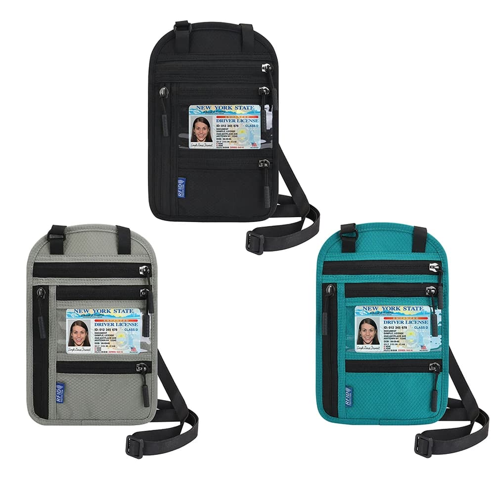 Custodia per passaporto borsa a tracolla porta passaporto da viaggio portafoglio porta documenti per uomo donna accessori da viaggio
