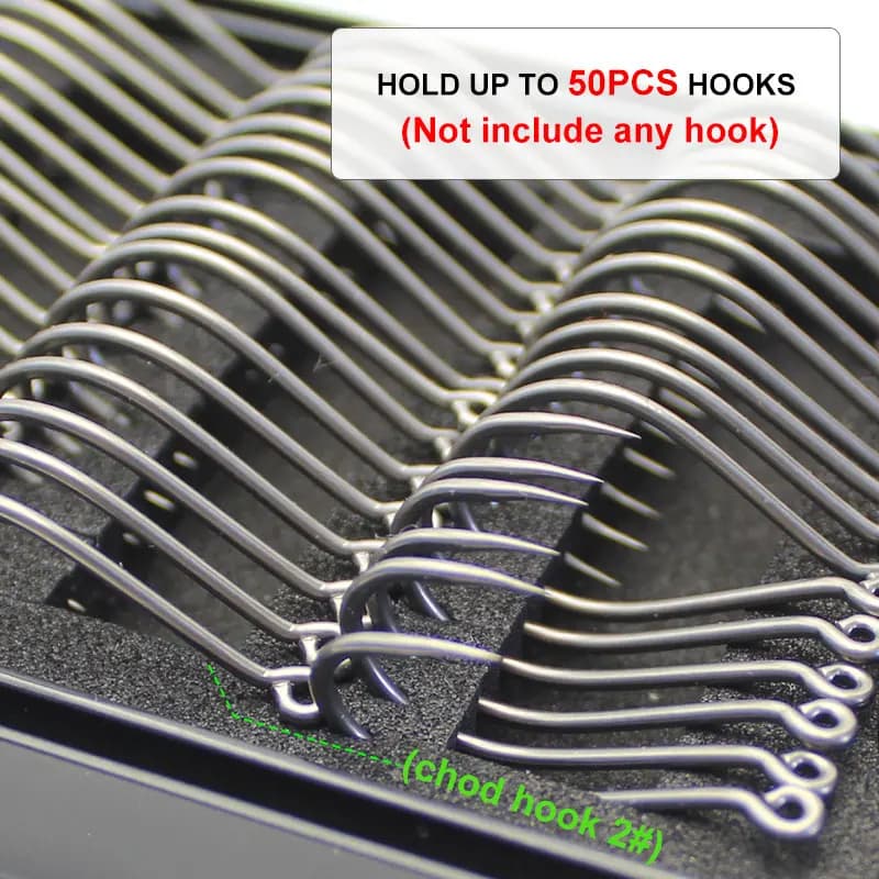Carp Fishing Equipment Tool Box for Ronnie Rigs Fishing Mesh Box for Fishing Equipment Accessories for Backpack with Hook for Fishing Equipment