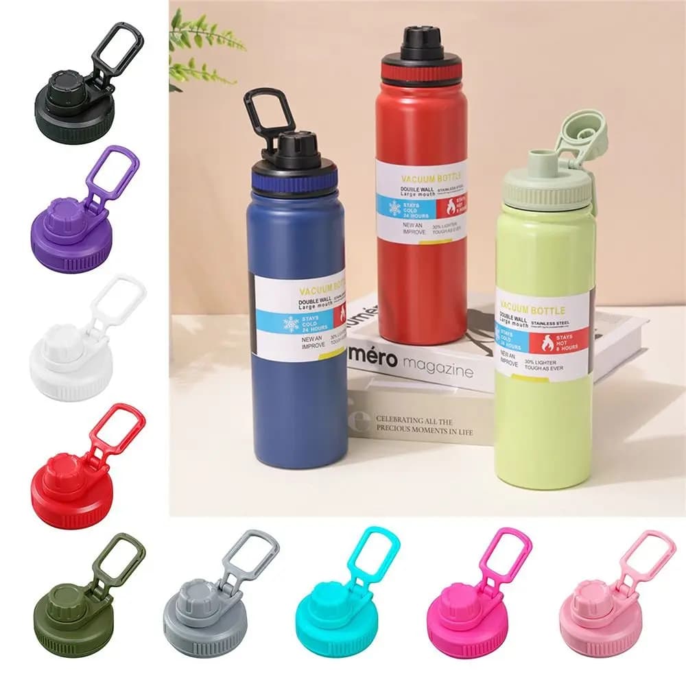 Universal Plastic Bottle Lid Multicolor Splash Spill Proof Cup Lid Replacement Water Bottle Cover Bottle Accessories