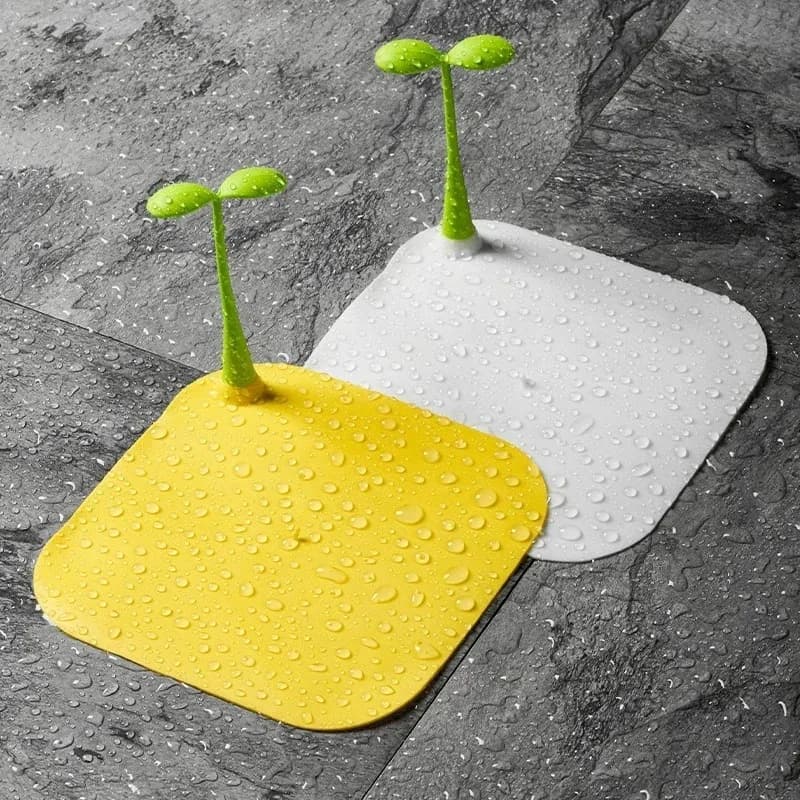 Tappetino Deodorante Impermeabile per Bagno, Copertura per Scarico a Pavimento in Silicone Anti-insetti e Anti-odore, per Cucina e Bagno