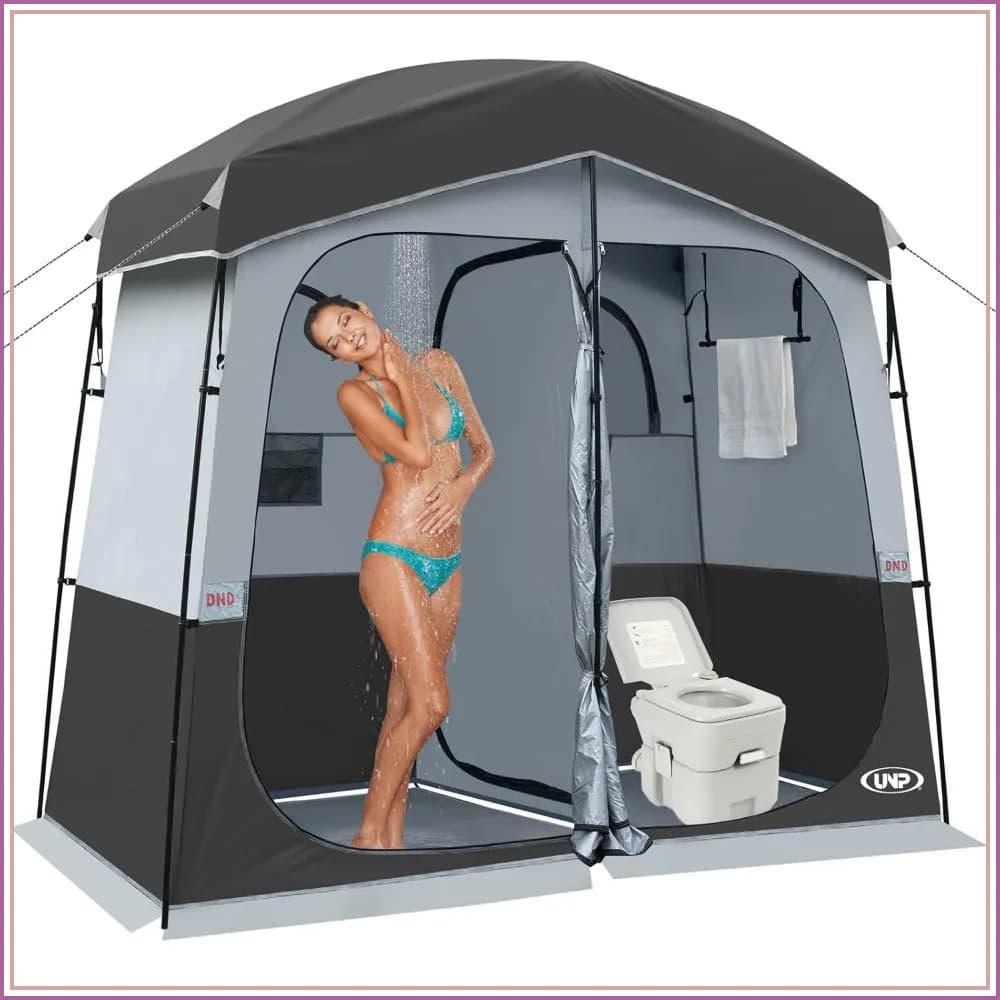 Portable Shower Tent for Camping, Privacy Shelter & Changing Room, UV Protection, Easy Setup