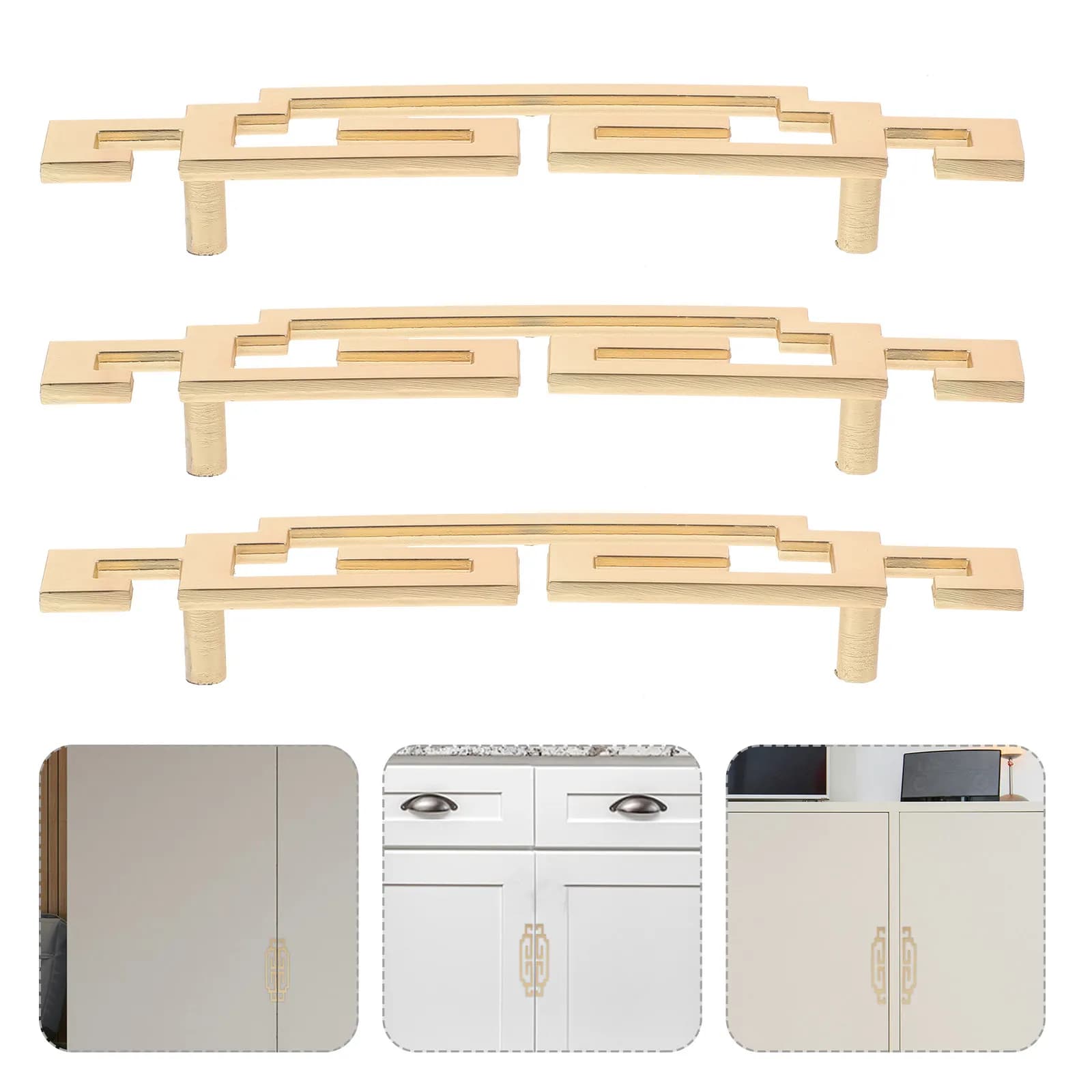 Set di Maniglie per Mobili in Stile Cinese Moderno, Maniglie in Lega di Zinco per Armadi, Cassetti e Guardaroba