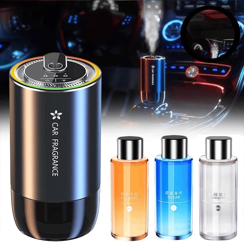 1000mAh Deodorant for USB Car Rechargeable LED fragrance diffuser Light odor dispenser Aromatherapy perfume Air cooler
