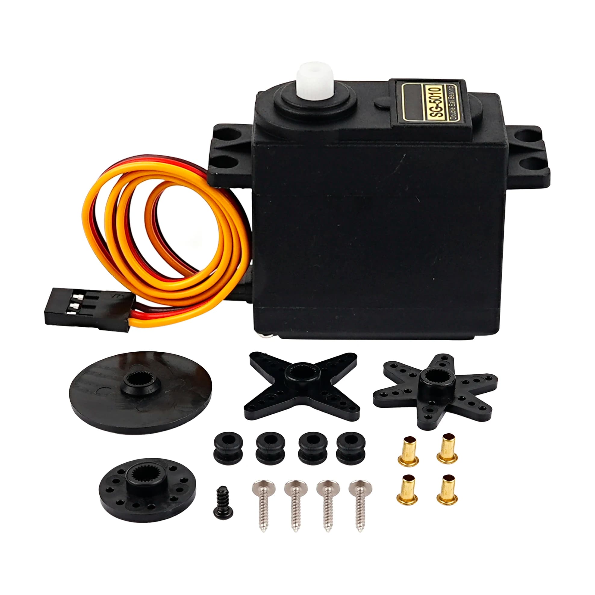 Servomotore Digitale RC SG5010 con Coppia di 6.5kg, Angolo 180/270/360°, SG-5010 per Auto, Camion, Elicotteri e Barche Telecomandati