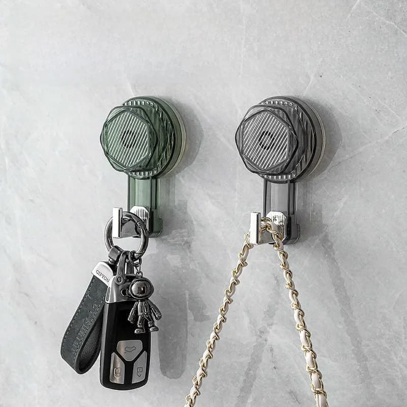 Gancio a ventosa potente, nuovo, moderno, minimalista, senza foratura, per bagno e cucina, gancio adesivo senza cuciture per appendere vestiti