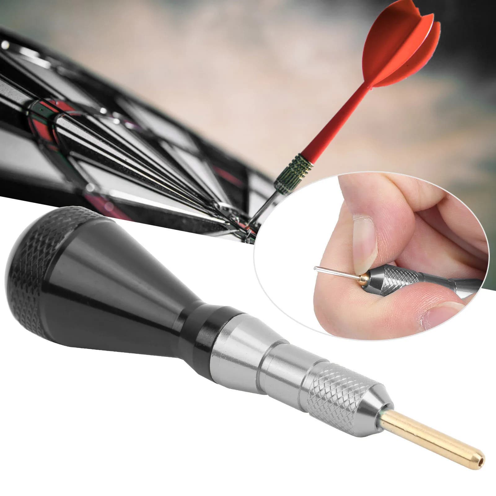Strumento elettronico per la rimozione dell'estrattore del punto delle freccette con punta morbida rotta per freccette elettroniche