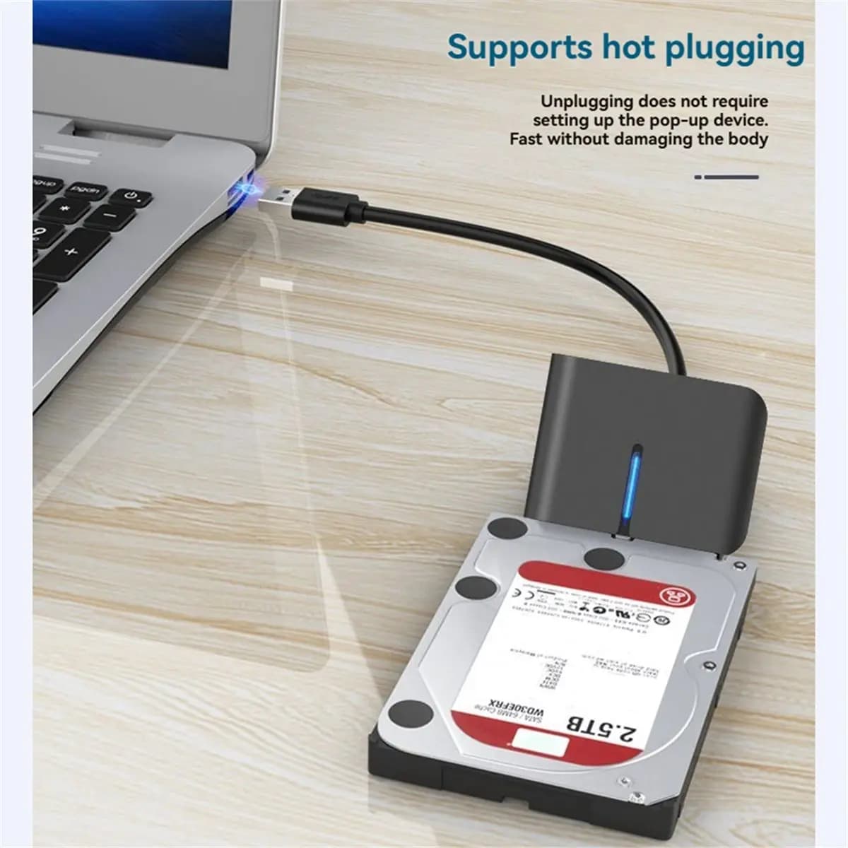 Cavo USB 3.0 a SATA, convertitore per disco rigido SATA III, cavo per disco rigido esterno per SSD/HDD da 2,5" e 3,5"