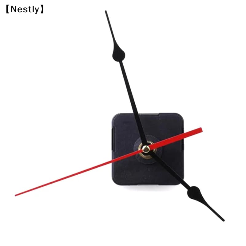 Set di 1 movimento al quarzo silenzioso per orologio da parete, meccanismo di riparazione al quarzo, parti di ricambio per orologio con lancette〔Nest〕