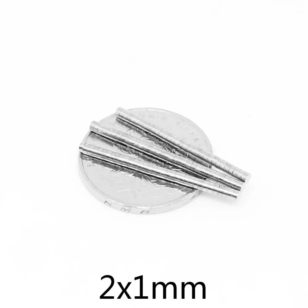 Magnete rotondo piccolo 2x1 2*1mm 2x1mm per frigoriferi domestici, uffici fai da te 2*1 mini magnete a disco