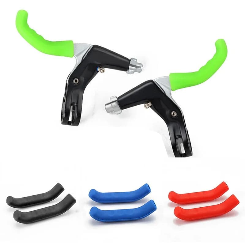 2 pezzi copertura della maniglia del freno della bicicletta manicotto in Silicone MTB bici da strada ciclismo copertura della protezione della leva del freno accessori per freni per Mountain Bike