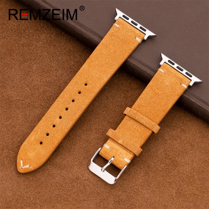 Casual Suede Leather Smartwatch Strap for Apple Watch 38/40/41/42/44/45/46/49mm for Iwatch 10 9 8 7 6 5 4 SE Ultra 2 Wristband