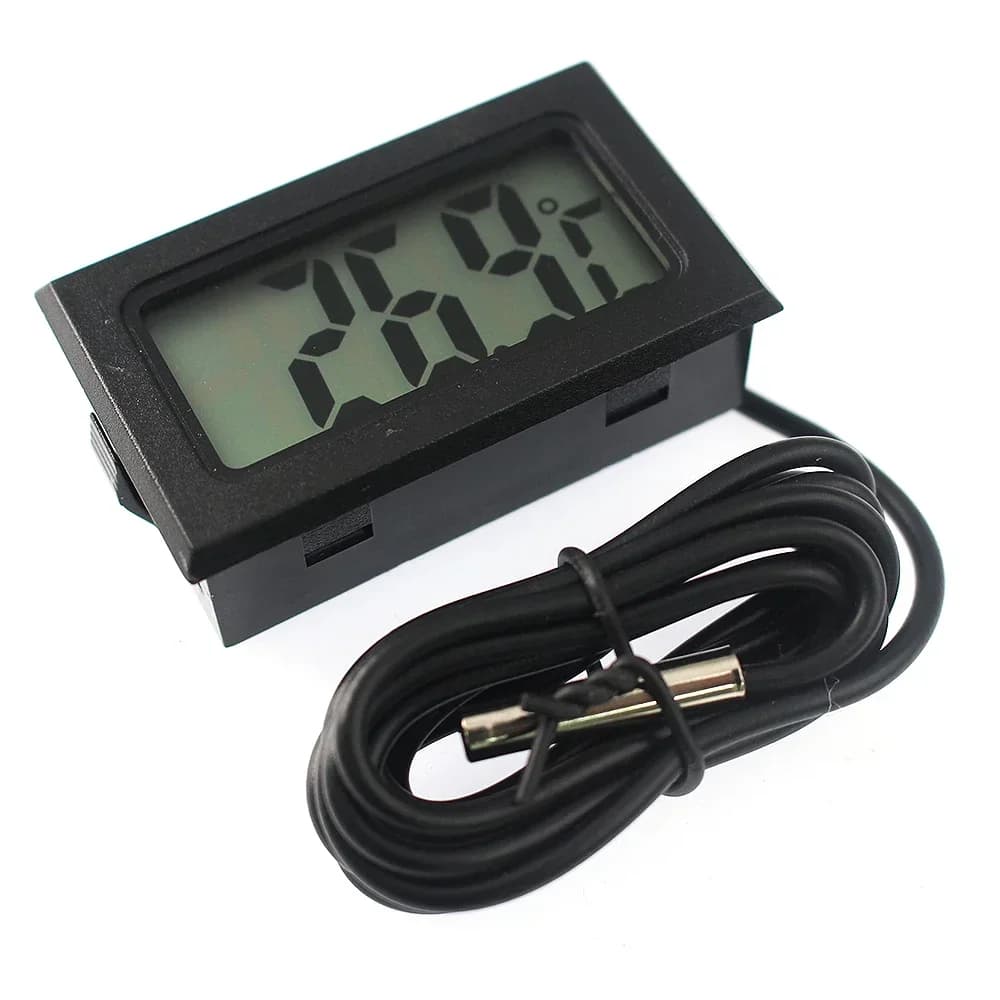 TPM-10 Mini LCD Digital Thermometer Aquarium Car Water Bath Temperature Tester Detector Monitor Embedded Temperature Sensor 1/2M