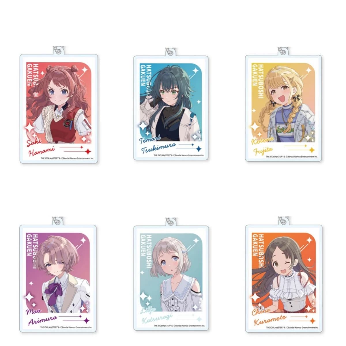 Anime IDOLM@STER Acrylic Keychain with pendant Car keychain Accessories for phone present Christmas Gifts Firend