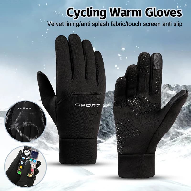 Winter Outdoor Sports Running Gloves Hot Gloves for Gym Fitness with Touch Screen for Men's Magic Gloves