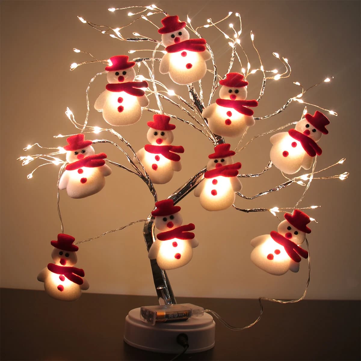 1.5m 10LED Natale Babbo Natale String Light Atmosfera Fata Appesa Ghirlanda Luci dell'albero Funziona a batteria per la decorazione domestica